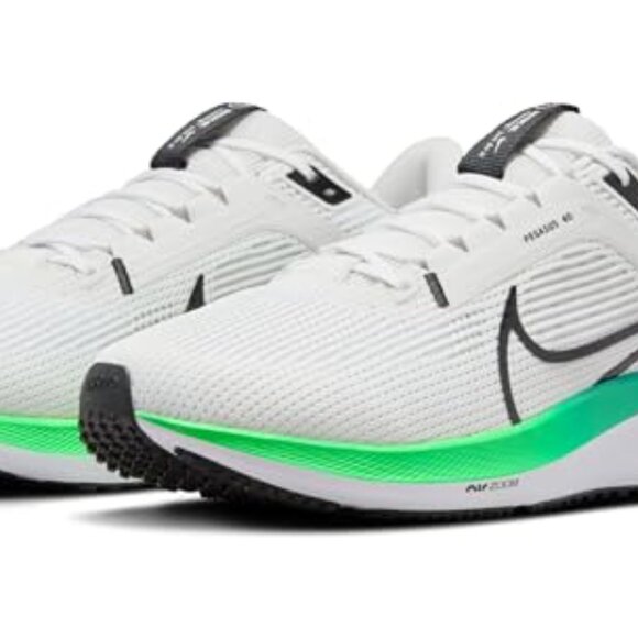 Nike Men's Air Zoom Pegasus 40 Running Shoes in White/Platinum Tint Size 8.5 - Picture 2 of 4